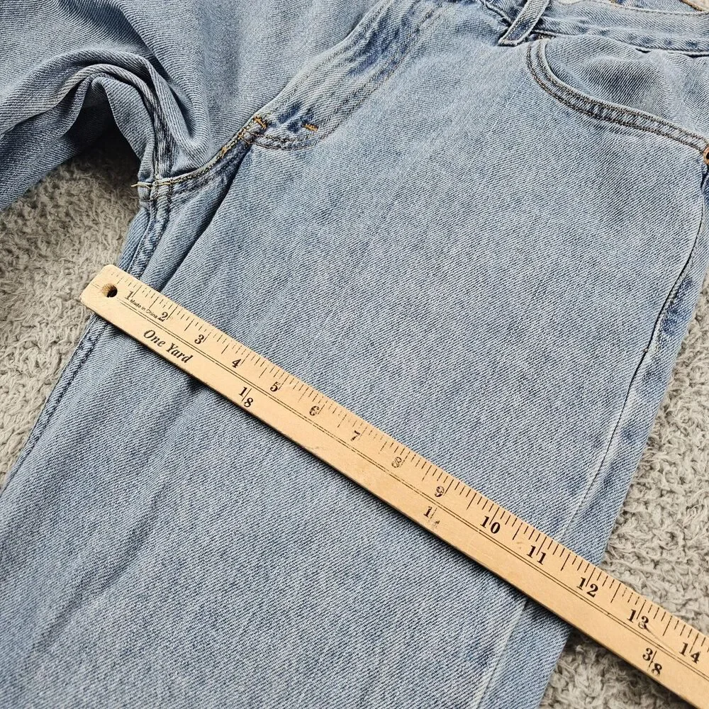 Levis 550 Jean Mens 33x32 Relaxed Straight Light Wash Grunge Cowboy Skater Work